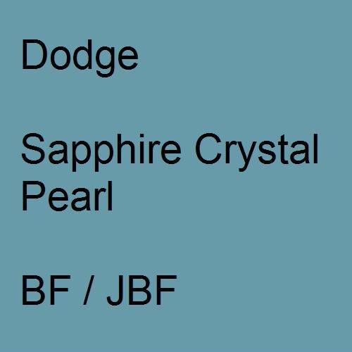 Dodge, Sapphire Crystal Pearl, BF / JBF.